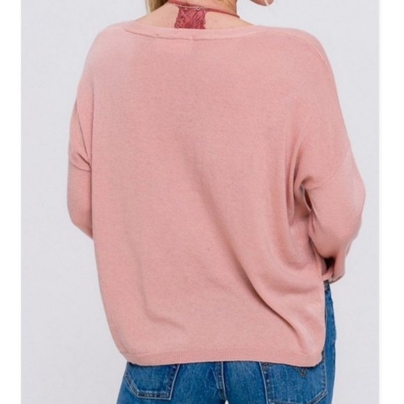 Soft and Cozy Wool Blend V-neck Pullover Light Weight Sweater - Picture 8 of 10